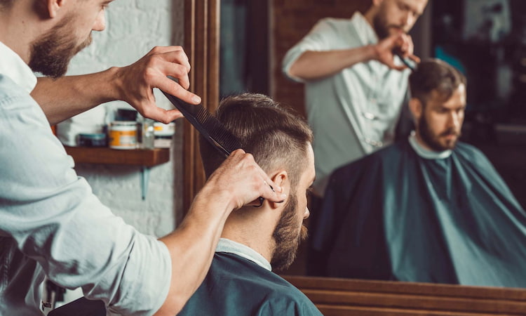 تبلیغ آرایشگاه مردانه