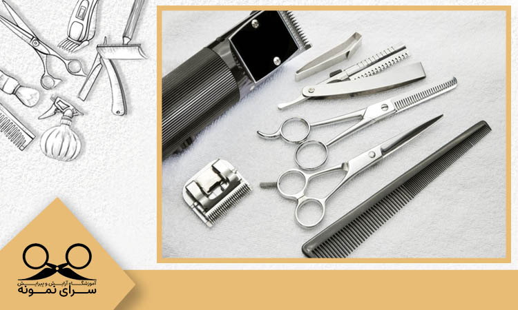 ابزار آرایشگری برای زدن مدل ریش لنگری